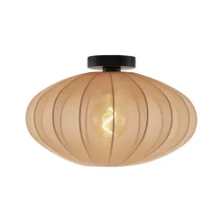 Qazqa plafondlampen bida bruin e27