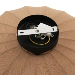 Qazqa plafondlampen bida bruin e27