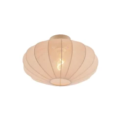 Qazqa plafondlampen bida beige e27