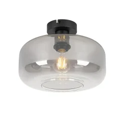 Qazqa plafondlampen bizle grijs e27