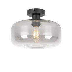 Qazqa plafondlampen bizle grijs e27