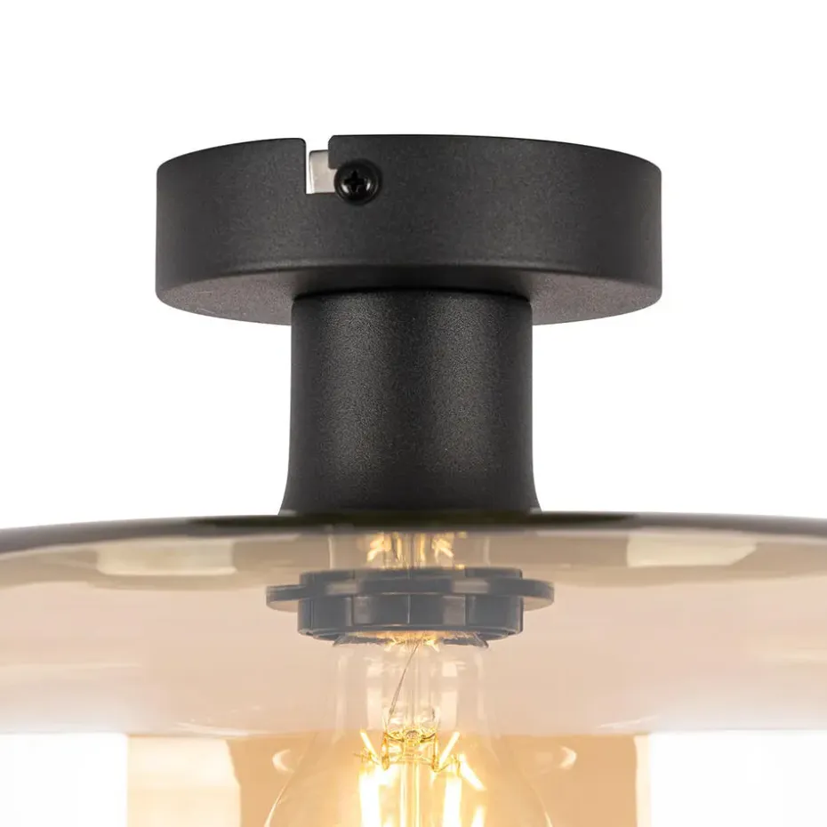 Qazqa plafondlampen bizle beige e27