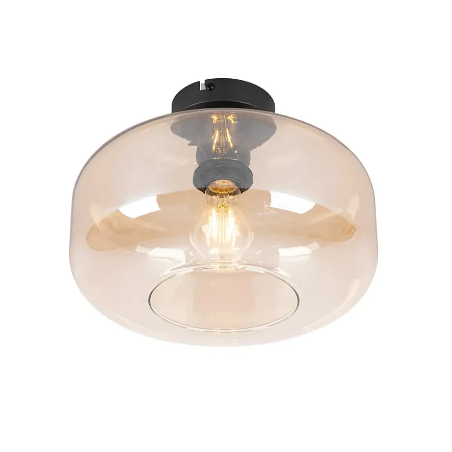 Qazqa plafondlampen bizle beige e27