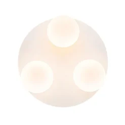 Qazqa plafondlampen buiten cederic wit g9