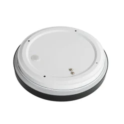 Qazqa plafondlampen buiten walden zwart e27