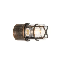 Qazqa plafondlampen buiten kiki goudkleurig e27
