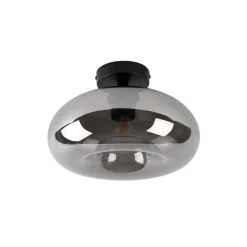 Qazqa plafondlampen busa zwart e27