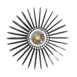 Qazqa plafondlampen johanna zwart e27