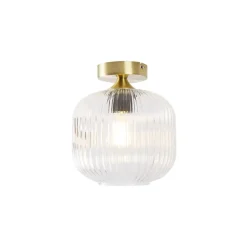 Qazqa plafondlampen karel goudkleurig e27