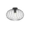 Qazqa plafondlampen margarita zwart e27