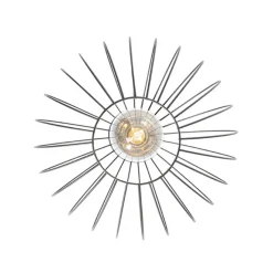 Qazqa plafondlampen margarita zwart e27