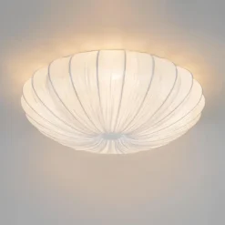 Qazqa plafondlampen plu wit e27