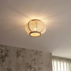 Qazqa plafondlampen rob crème e27