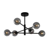 Qazqa plafondlampen ryan zwart g9