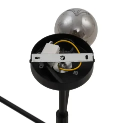 Qazqa plafondlampen ryan zwart g9