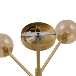 Qazqa plafondlampen ryan goudkleurig g9
