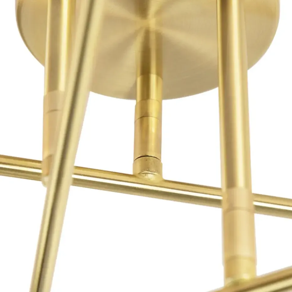 Qazqa plafondlampen sydney goudkleurig e27