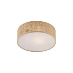 Qazqa plafondlampen trammy crème e27