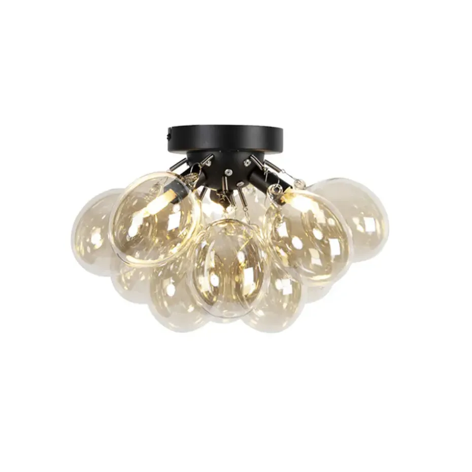 Qazqa plafondlampen uvas goudkleurig g9