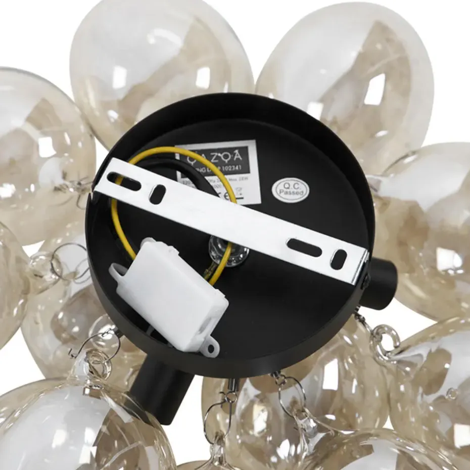 Qazqa plafondlampen uvas goudkleurig g9
