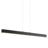 Qazqa professional hanglampen keane zwart geïntegreerde led
