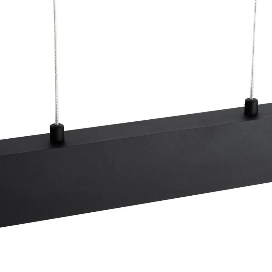 Qazqa professional hanglampen keane zwart geïntegreerde led