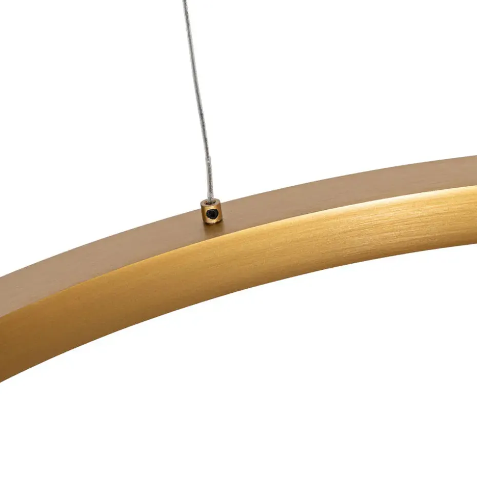 Qazqa professional hanglampen girello goudkleurig geïntegreerde led