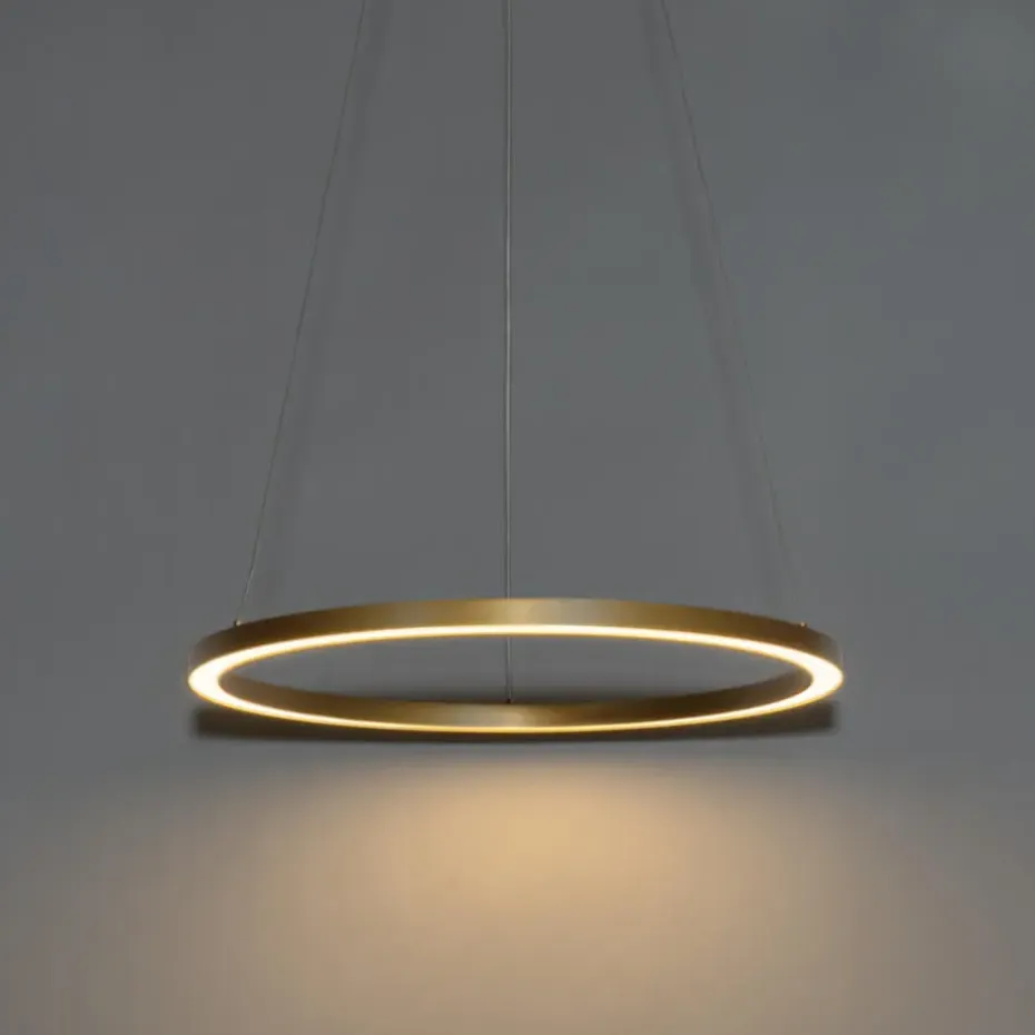 Qazqa professional hanglampen girello goudkleurig geïntegreerde led