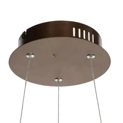 Qazqa professional hanglampen girello bruin geïntegreerde led