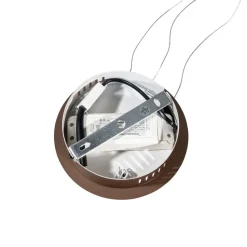 Qazqa professional hanglampen girello bruin geïntegreerde led