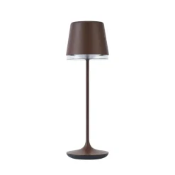 Qazqa professional tafellampen bass bronskleurig geïntegreerde led
