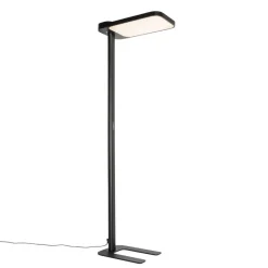 Qazqa professional vloerlampen guzo zwart geïntegreerde led