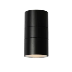 Qazqa professional wandlampen buiten duo zwart gu10