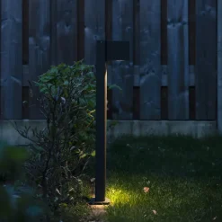 Qazqa staande buitenlampen baleno grijs gu10