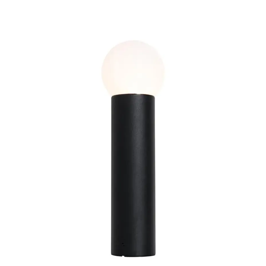 Qazqa staande buitenlampen huma zwart e27