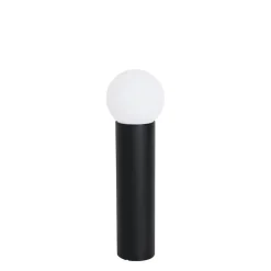 Qazqa staande buitenlampen huma zwart e27
