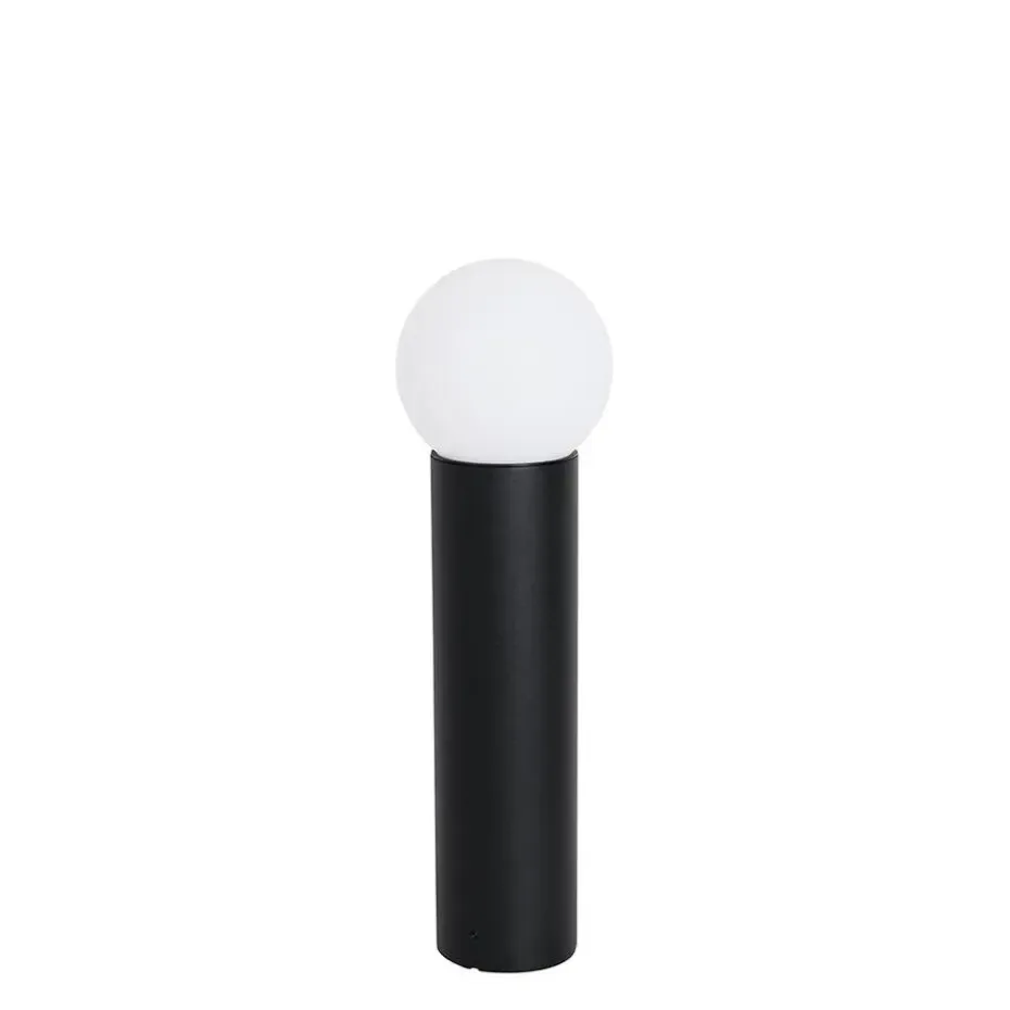 Qazqa staande buitenlampen huma zwart e27