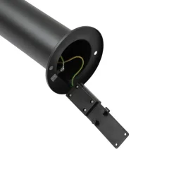 Qazqa staande buitenlampen roxy zwart geïntegreerde led
