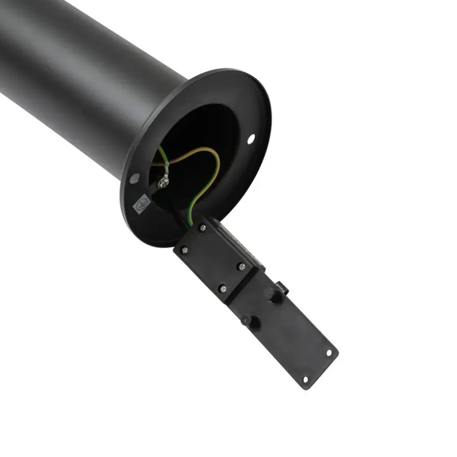 Qazqa staande buitenlampen roxy zwart geïntegreerde led