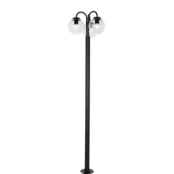 Qazqa staande buitenlampen sfera zwart e27
