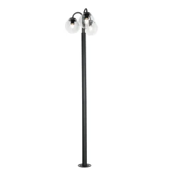 Qazqa staande buitenlampen sfera zwart e27