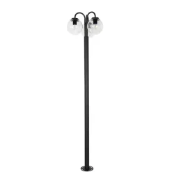 Qazqa staande buitenlampen sfera zwart e27