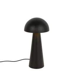 Qazqa staande buitenlampen mushroom zwart e27