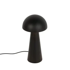 Qazqa staande buitenlampen mushroom zwart e27