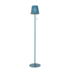 Qazqa staande buitenlampen ferre blauw geïntegreerde led