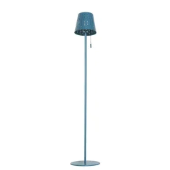 Qazqa staande buitenlampen ferre blauw geïntegreerde led