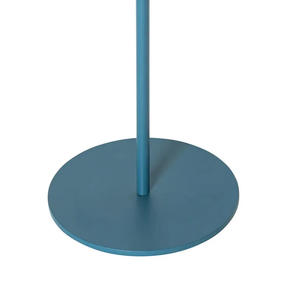 Qazqa staande buitenlampen ferre blauw geïntegreerde led
