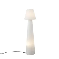 Qazqa staande buitenlampen katrijn wit e27