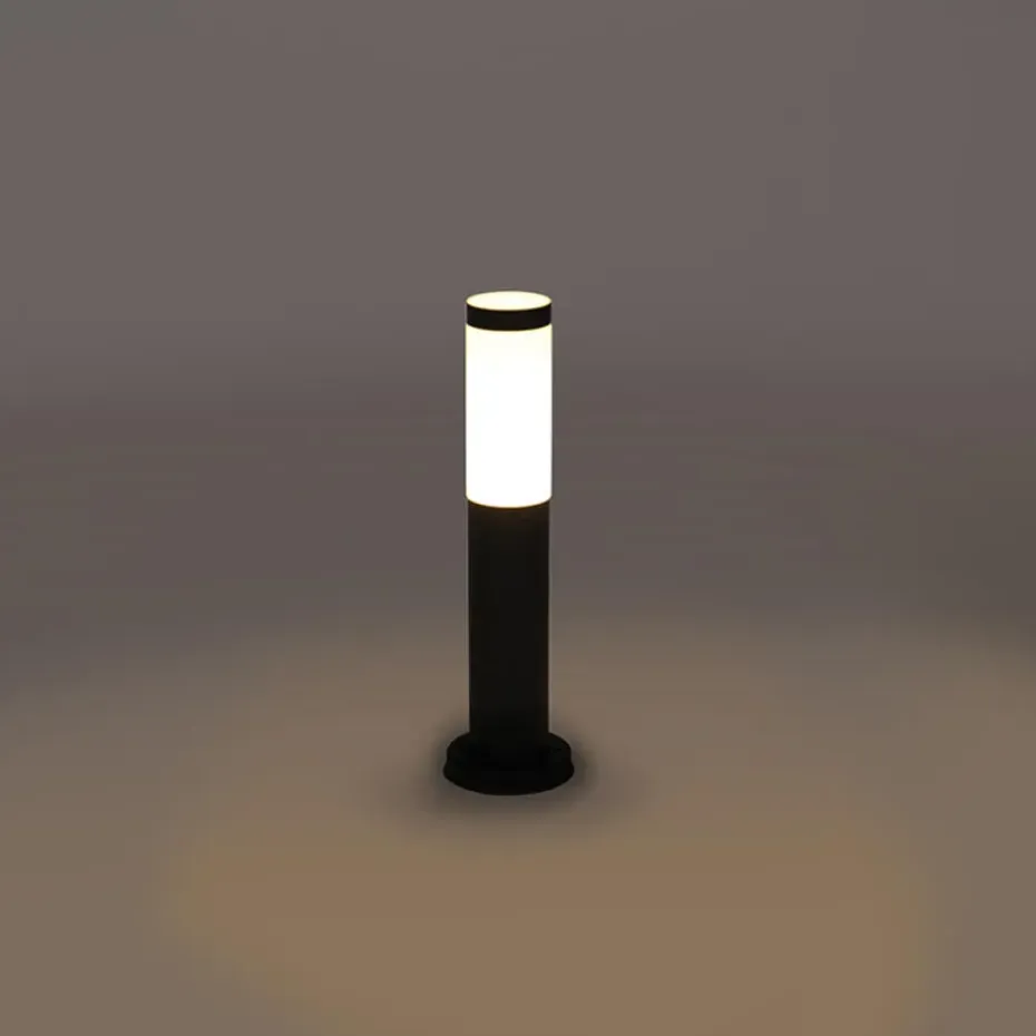Qazqa staande buitenlampen rox grijs e27