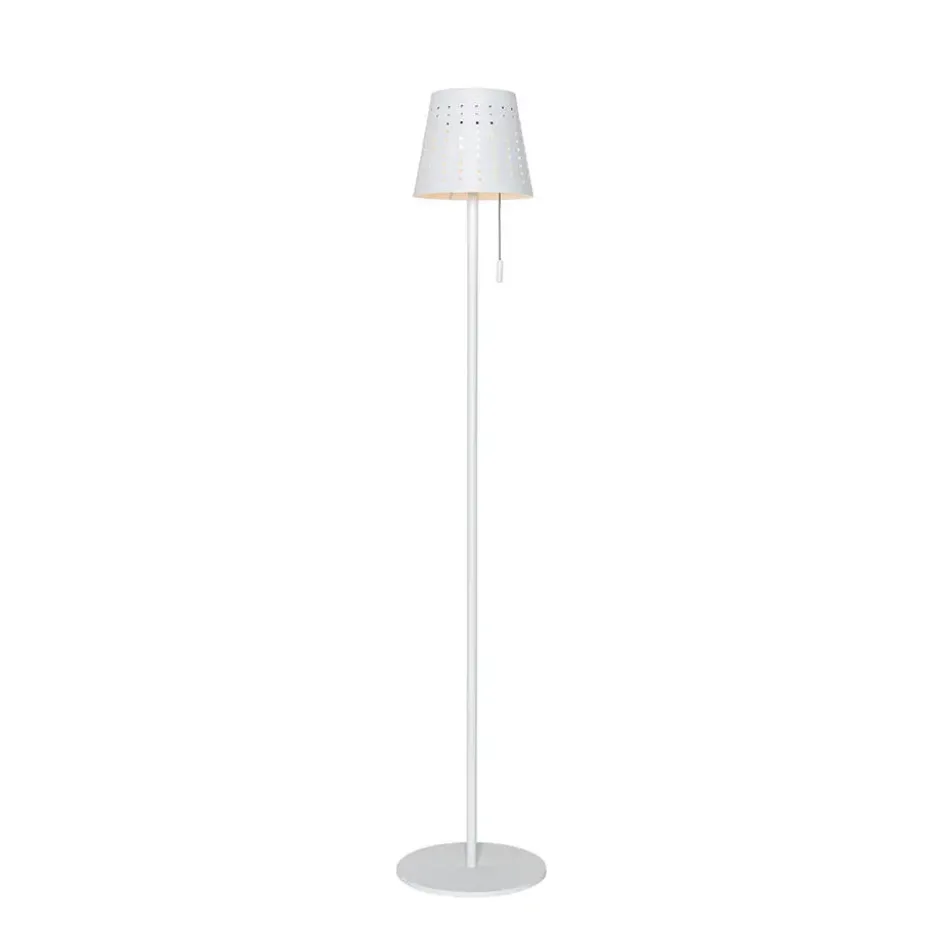 Qazqa staande buitenlampen ferre wit geïntegreerde led